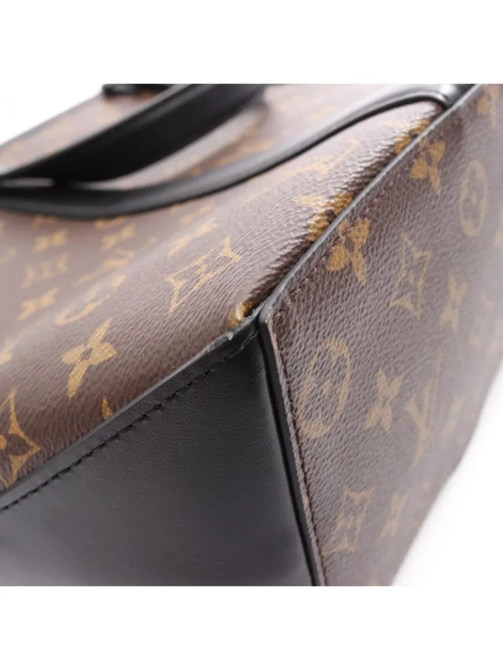Louis Vuitton Tote Weekend PM Monogram Macassar 2-Way Canvas Leather
